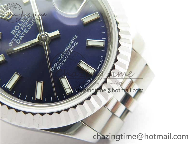 Datejust 28mm 279174 SS BP Maker Best Edition Blue Dial on SS Jubilee Bracelet ETA2671