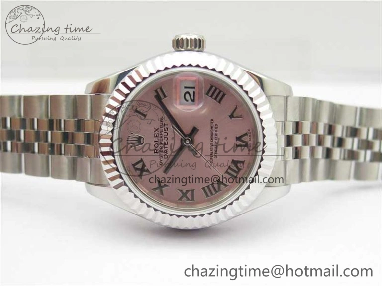 Datejust 28mm 279174 SS BP Maker Best Edition Pink Roman Dial on SS Jubilee Bracelet ETA2671