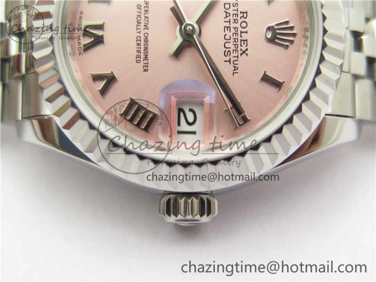 Datejust 28mm 279174 SS BP Maker Best Edition Pink Roman Dial on SS Jubilee Bracelet ETA2671