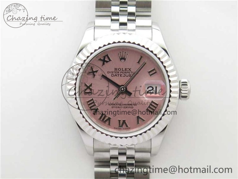 Datejust 28mm 279174 SS BP Maker Best Edition Pink Roman Dial on SS Jubilee Bracelet ETA2671