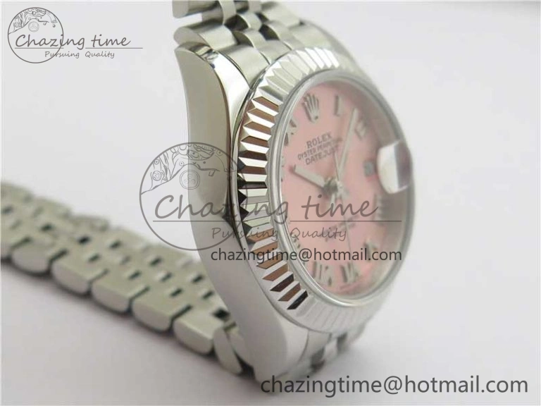 Datejust 28mm 279174 SS BP Maker Best Edition Pink Roman Dial on SS Jubilee Bracelet ETA2671