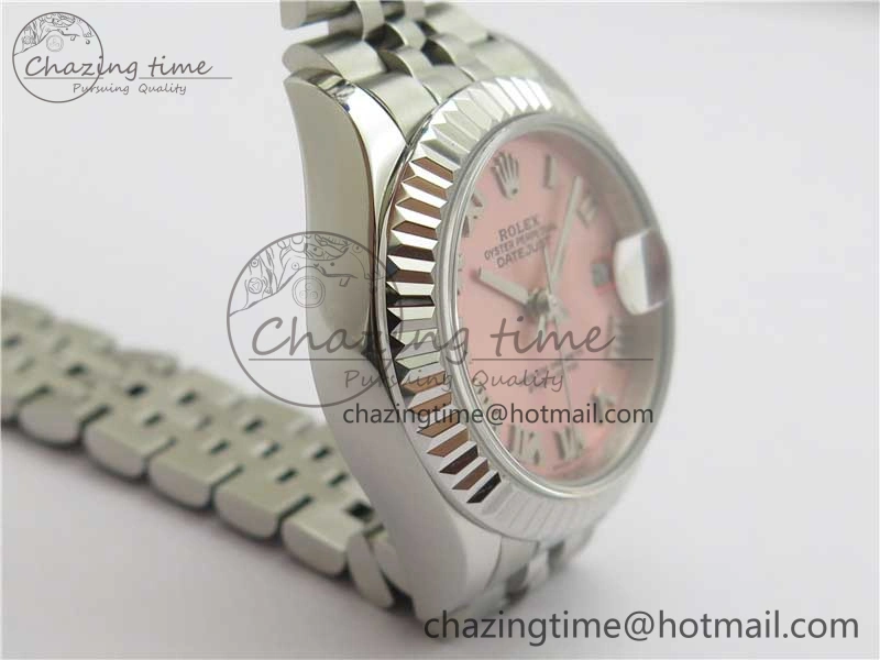 Datejust 28mm 279174 SS BP Maker Best Edition Pink Roman Dial on SS Jubilee Bracelet ETA2671