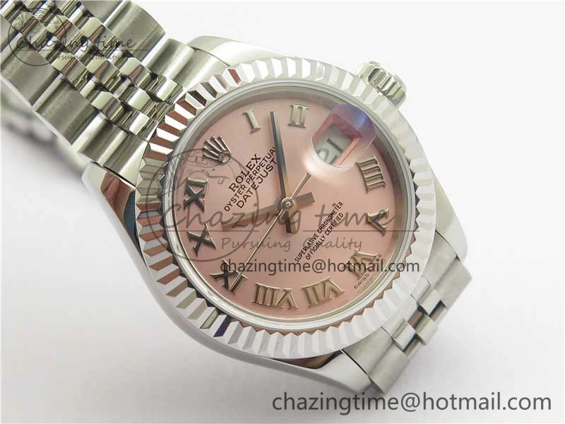 Datejust 28mm 279174 SS BP Maker Best Edition Pink Roman Dial on SS Jubilee Bracelet ETA2671