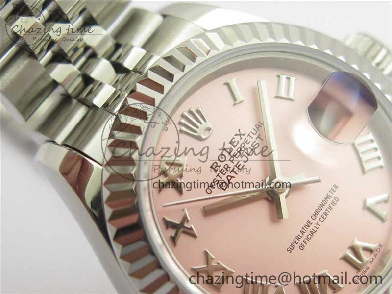 Datejust 28mm 279174 SS BP Maker Best Edition Pink Roman Dial on SS Jubilee Bracelet ETA2671