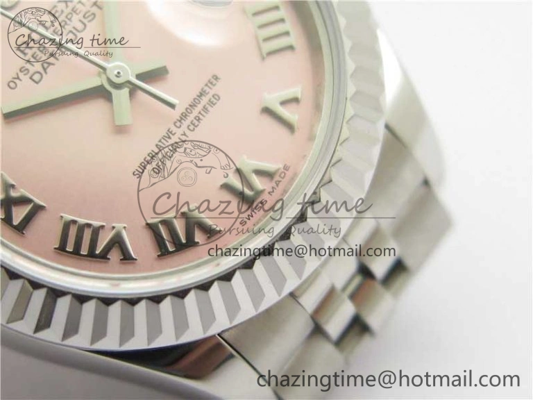 Datejust 28mm 279174 SS BP Maker Best Edition Pink Roman Dial on SS Jubilee Bracelet ETA2671