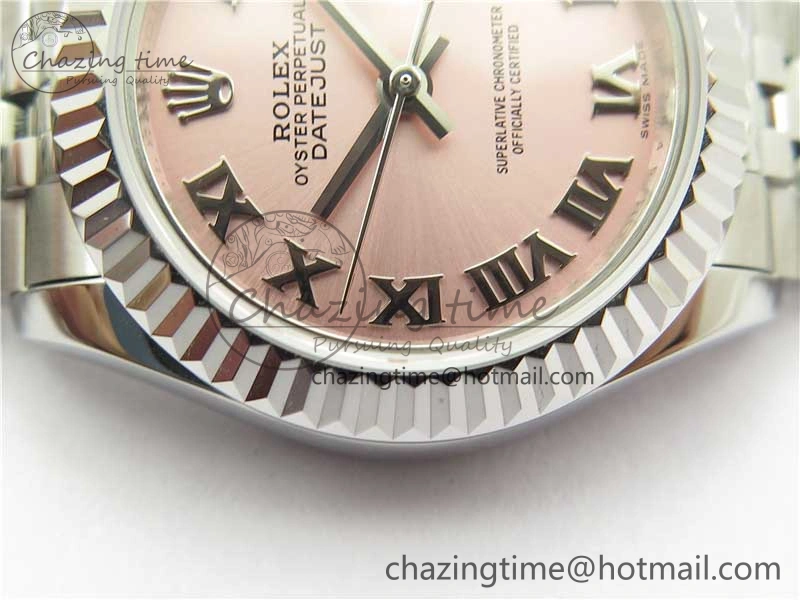 Datejust 28mm 279174 SS BP Maker Best Edition Pink Roman Dial on SS Jubilee Bracelet ETA2671