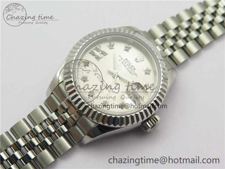 Datejust 28mm 279174 SS BP Maker Best Edition Silver Crystal Dial on SS Jubilee Bracelet ETA2671