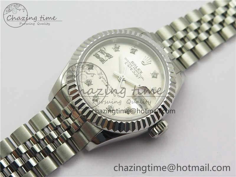 Datejust 28mm 279174 SS BP Maker Best Edition Silver Crystal Dial on SS Jubilee Bracelet ETA2671