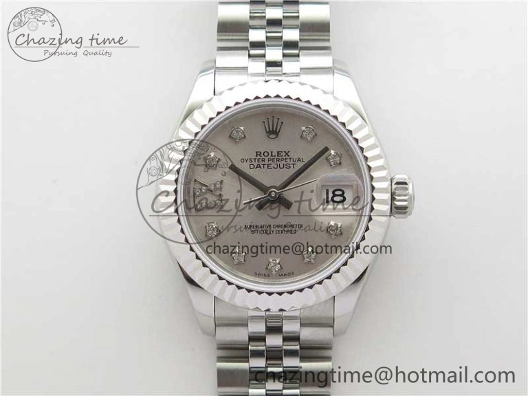Datejust 28mm 279174 SS BP Maker Best Edition Silver Crystal Dial on SS Jubilee Bracelet ETA2671