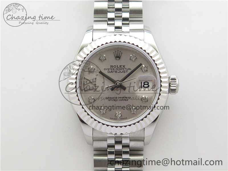 Datejust 28mm 279174 SS BP Maker Best Edition Silver Crystal Dial on SS Jubilee Bracelet ETA2671