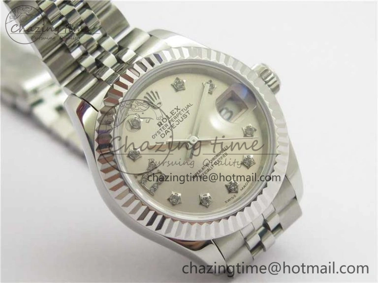 Datejust 28mm 279174 SS BP Maker Best Edition Silver Crystal Dial on SS Jubilee Bracelet ETA2671