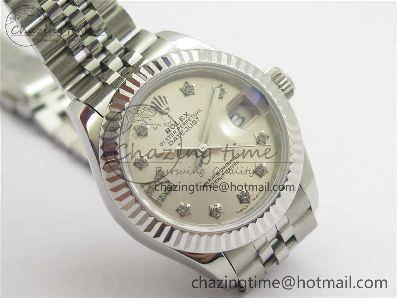 Datejust 28mm 279174 SS BP Maker Best Edition Silver Crystal Dial on SS Jubilee Bracelet ETA2671