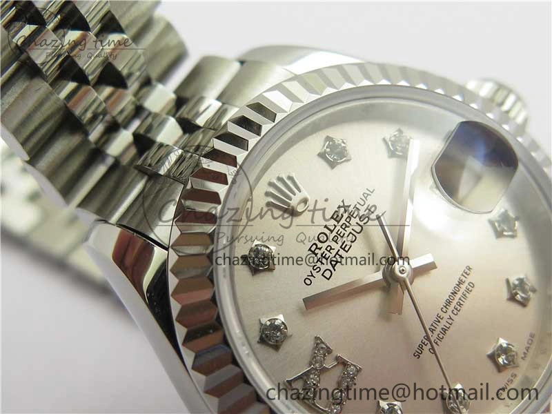 Datejust 28mm 279174 SS BP Maker Best Edition Silver Crystal Dial on SS Jubilee Bracelet ETA2671