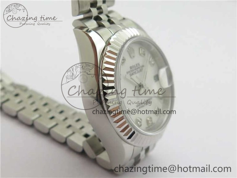 Datejust 28mm 279174 SS BP Maker Best Edition White Crystal Dial on SS Jubilee Bracelet ETA2671