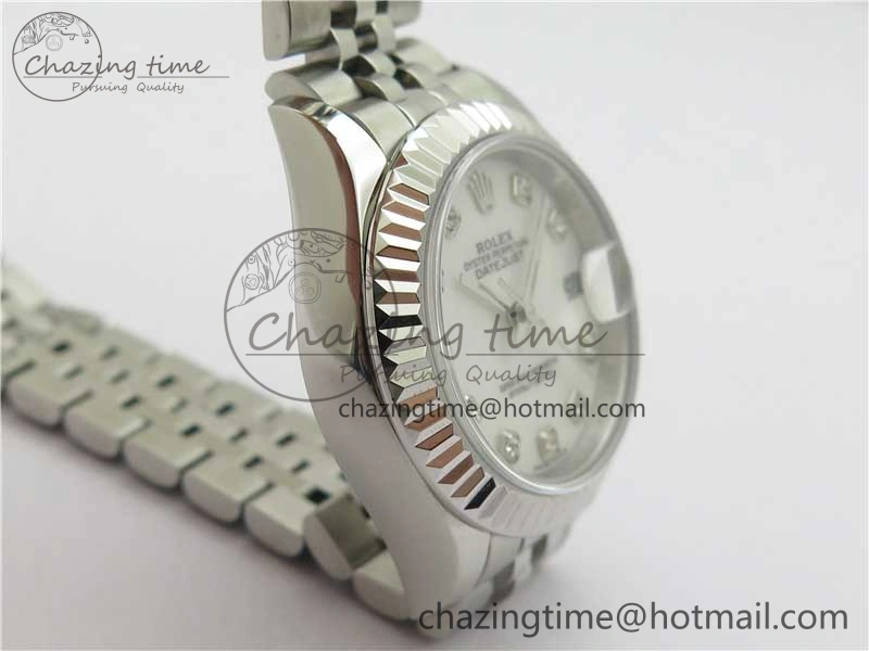 Datejust 28mm 279174 SS BP Maker Best Edition White Crystal Dial on SS Jubilee Bracelet ETA2671