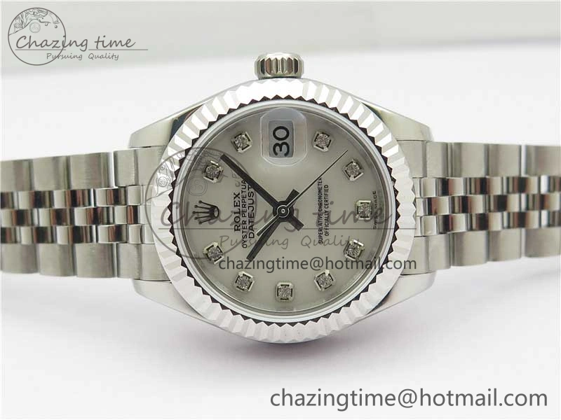 Datejust 28mm 279174 SS BP Maker Best Edition White Crystal Dial on SS Jubilee Bracelet ETA2671