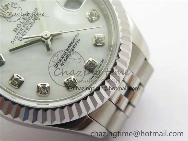 Datejust 28mm 279174 SS BP Maker Best Edition White Crystal Dial on SS Jubilee Bracelet ETA2671