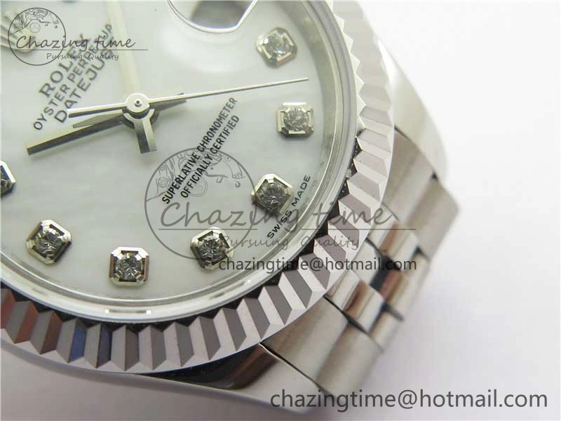 Datejust 28mm 279174 SS BP Maker Best Edition White Crystal Dial on SS Jubilee Bracelet ETA2671