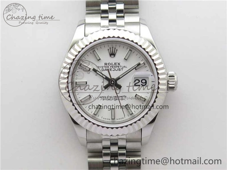Datejust 28mm 279174 SS BP Maker Best Edition White Dial on SS Jubilee Bracelet ETA2671