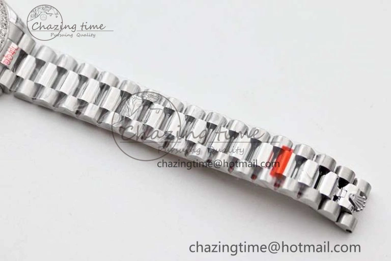 Datejust 28mm 279179 SS Crystals TWF Best Edition Blue Dial Star Crystals Markers on SS Oyster Bracelet NH05