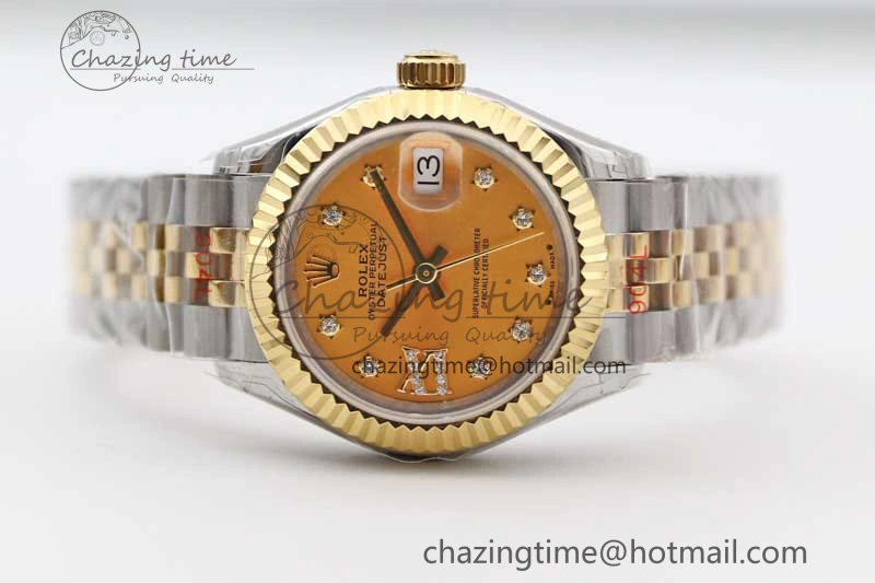 Datejust 28mm 279179 SS YG TWF Best Edition Gold Diamonds Markers Dial on SS YG Jubilee Bracelet NH05