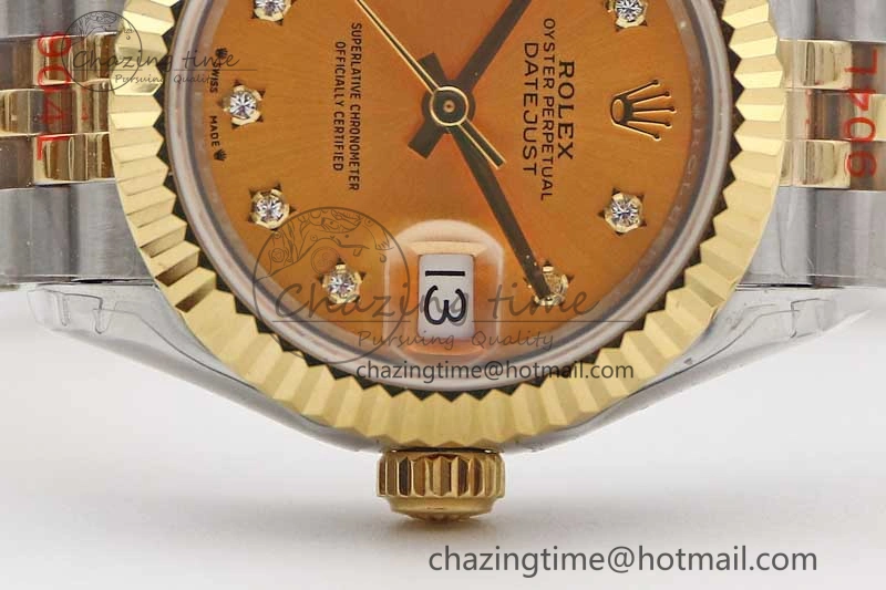 Datejust 28mm 279179 SS YG TWF Best Edition Gold Diamonds Markers Dial on SS YG Jubilee Bracelet NH05