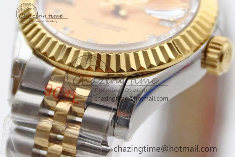 Datejust 28mm 279179 SS YG TWF Best Edition Gold Diamonds Markers Dial on SS YG Jubilee Bracelet NH05