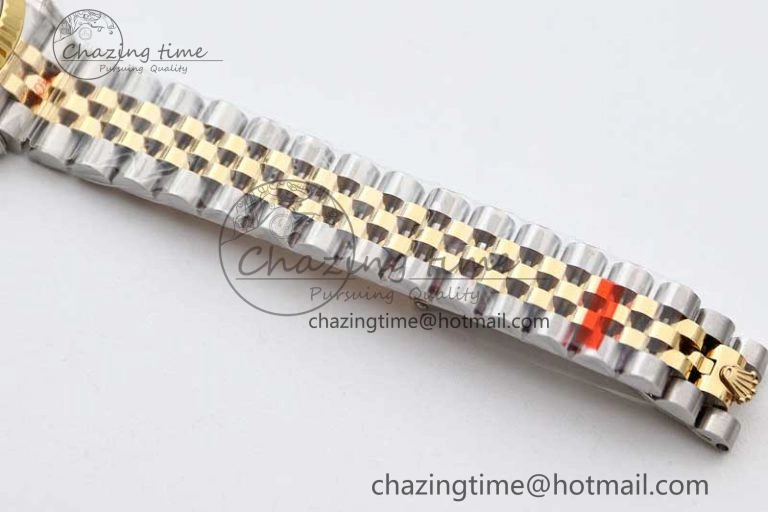 Datejust 28mm 279179 SS YG TWF Best Edition Green Roman Markers Dial on SS Jubilee Bracelet NH05