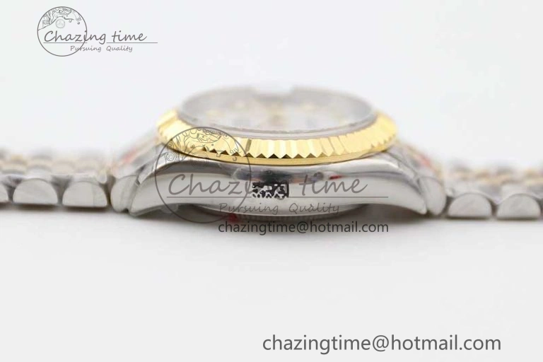 Datejust 28mm 279179 SS YG TWF Best Edition White Diamonds Markers Dial on SS YG Jubilee Bracelet NH05