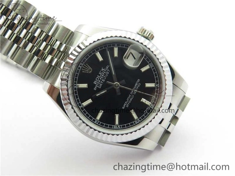 Datejust 31mm 178274 SS GSF Best Edition Black Stick Markers Dial on SS Jubilee Bracelet SEIKO NH05A