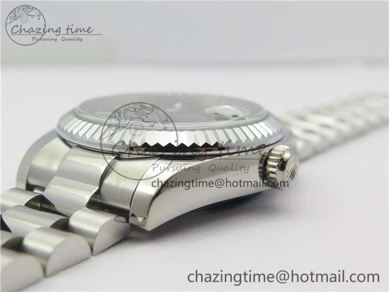 Datejust 31mm 178274 SS GSF Best Edition Black Stick Markers Dial on SS President Bracelet SEIKO NH05A