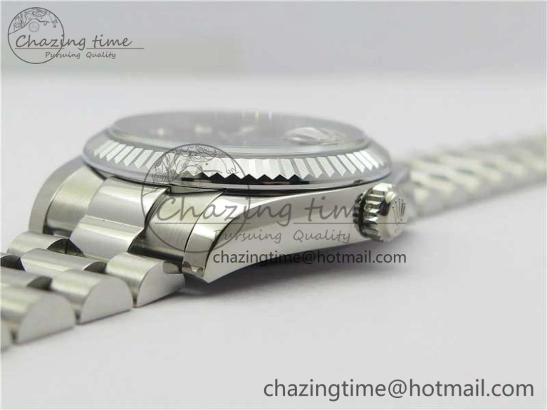 Datejust 31mm 178274 SS GSF Best Edition Blue Crystal Markers Dial on SS President Bracelet SEIKO NH05A