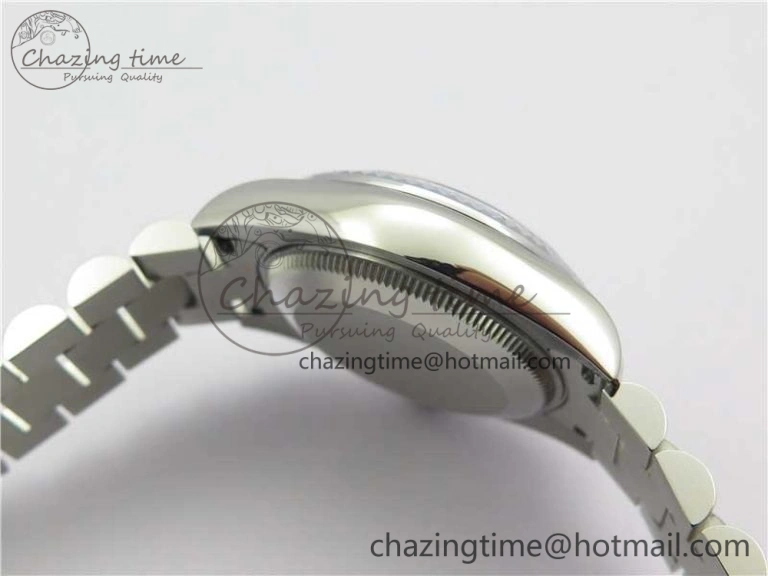 Datejust 31mm 178274 SS GSF Best Edition Blue Crystal Markers Dial on SS President Bracelet SEIKO NH05A