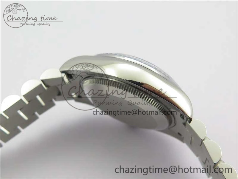 Datejust 31mm 178274 SS GSF Best Edition Blue Crystal Markers Dial on SS President Bracelet SEIKO NH05A