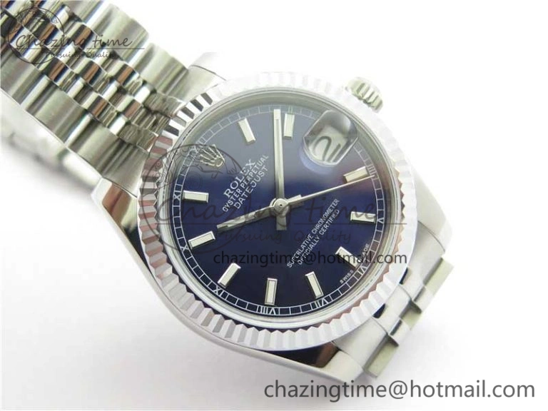 Datejust 31mm 178274 SS GSF Best Edition Blue Stick Markers Dial on SS Jubilee Bracelet SEIKO NH05A