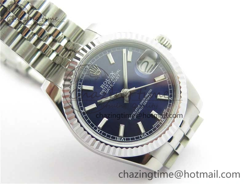Datejust 31mm 178274 SS GSF Best Edition Blue Stick Markers Dial on SS Jubilee Bracelet SEIKO NH05A