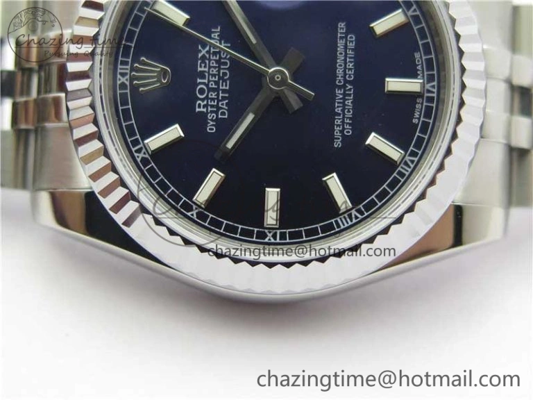Datejust 31mm 178274 SS GSF Best Edition Blue Stick Markers Dial on SS Jubilee Bracelet SEIKO NH05A