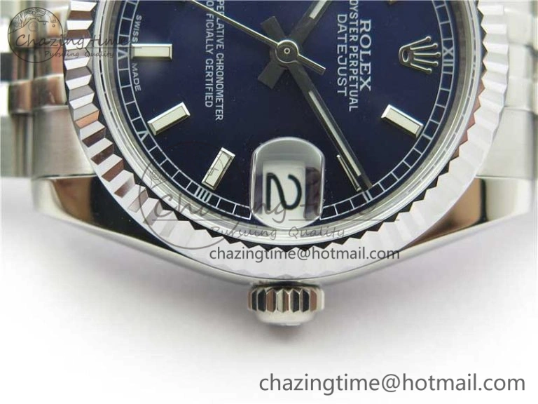 Datejust 31mm 178274 SS GSF Best Edition Blue Stick Markers Dial on SS Jubilee Bracelet SEIKO NH05A