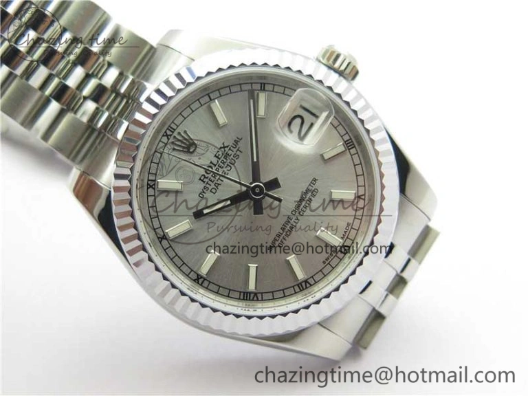 Datejust 31mm 178274 SS GSF Best Edition Silver Stick Markers Dial on SS Jubilee Bracelet SEIKO NH05A