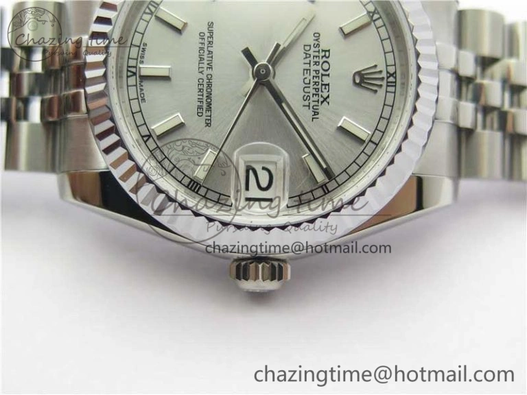 Datejust 31mm 178274 SS GSF Best Edition Silver Stick Markers Dial on SS Jubilee Bracelet SEIKO NH05A