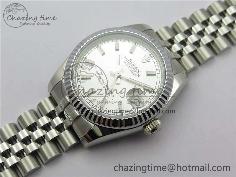 Datejust 31mm 178274 SS GSF Best Edition Silver Stick Markers Dial on SS Jubilee Bracelet SEIKO NH05A