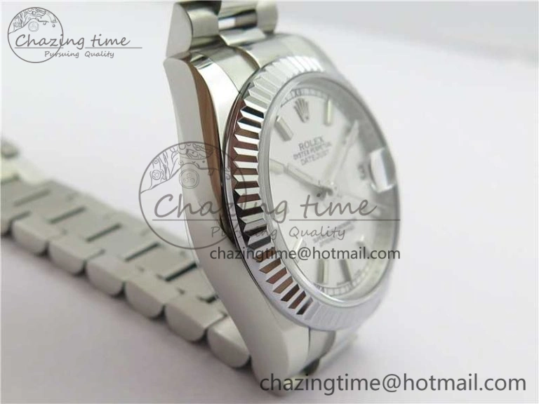Datejust 31mm 178274 SS GSF Best Edition Silver Stick Markers Dial on SS President Bracelet SEIKO NH05A