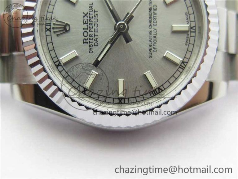 Datejust 31mm 178274 SS GSF Best Edition Silver Stick Markers Dial on SS President Bracelet SEIKO NH05A