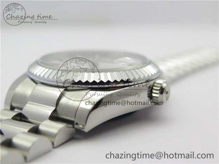 Datejust 31mm 178274 SS GSF Best Edition Silver Stick Markers Dial on SS President Bracelet SEIKO NH05A