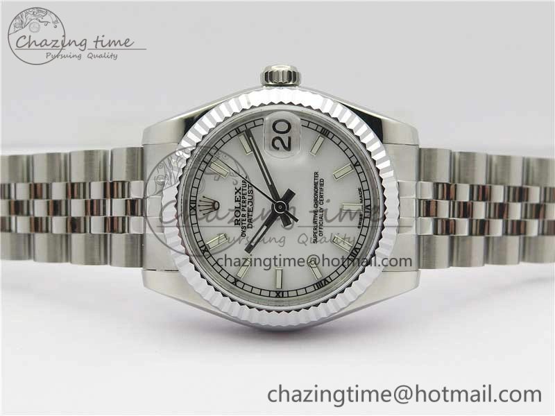 Datejust 31mm 178274 SS GSF Best Edition White Stick Markers Dial on SS Jubilee Bracelet SEIKO NH05A