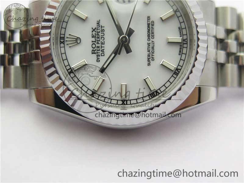 Datejust 31mm 178274 SS GSF Best Edition White Stick Markers Dial on SS Jubilee Bracelet SEIKO NH05A