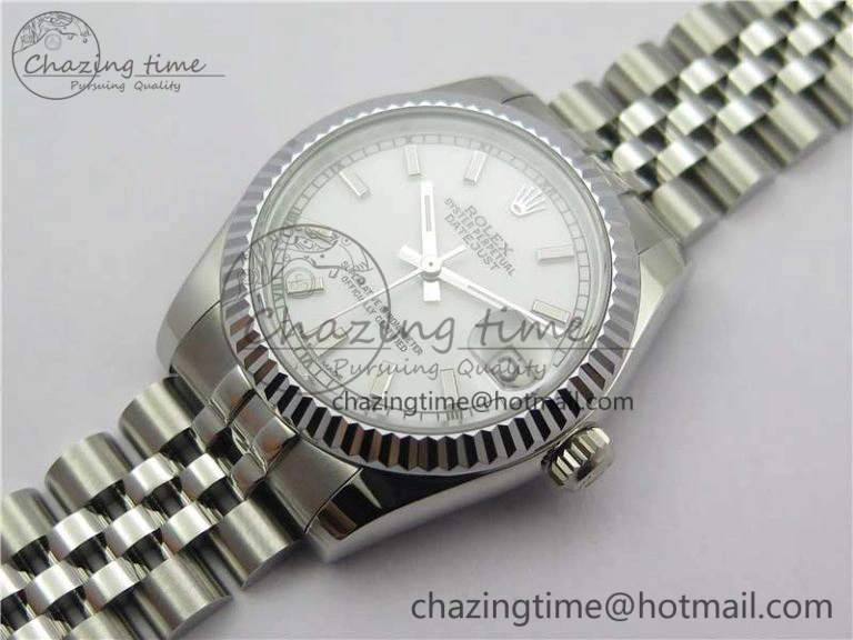 Datejust 31mm 178274 SS GSF Best Edition White Stick Markers Dial on SS Jubilee Bracelet SEIKO NH05A