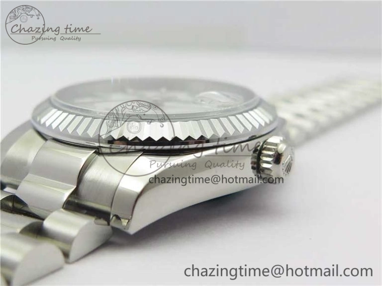 Datejust 31mm 178274 SS GSF Best Edition White Stick Markers Dial on SS President Bracelet SEIKO NH05A