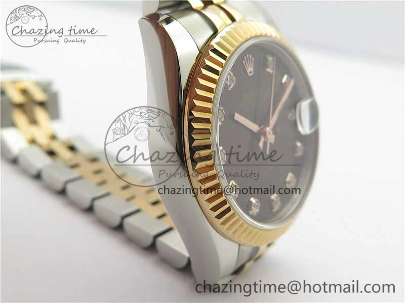 Datejust 31mm 178274 SS RG GSF Best Edition Brown Crystal Markers Dial on SS RG Jubilee Bracelet SEIKO NH05A