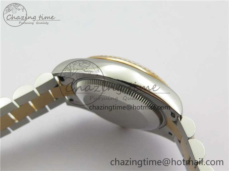 Datejust 31mm 178274 SS RG GSF Best Edition Pink Crystal Markers Dial on SS RG President Bracelet SEIKO NH05A